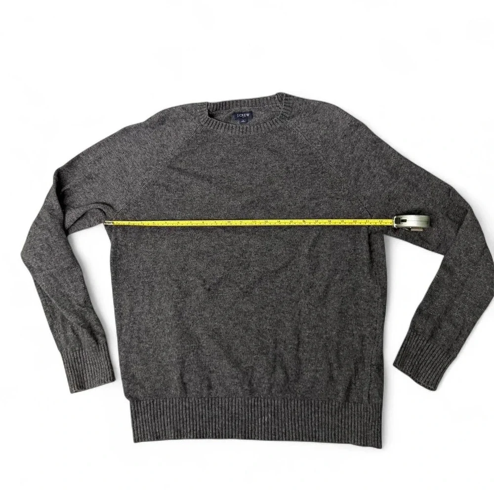 Normcore grandpa core unisex J.Crew gray heathered wool blend sweater Size L
